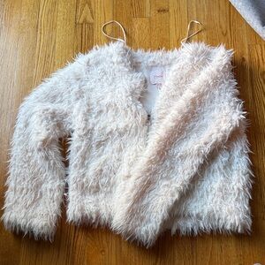 Candie's Cream Fuzzy Women's Jacket